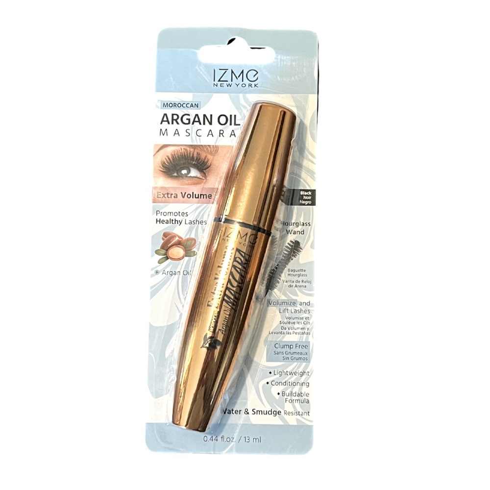 IZME New York Black Mascara Moroccan Argan Oil Extra Volume with Hourglass wand